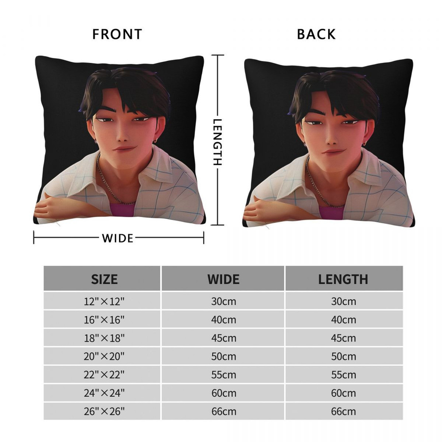 JINU Saja Boys Kpop Dämonenjäger Kissenbezug quadratisch, Multicolor, B/B/H: 45 x 45 cm - Bild 4