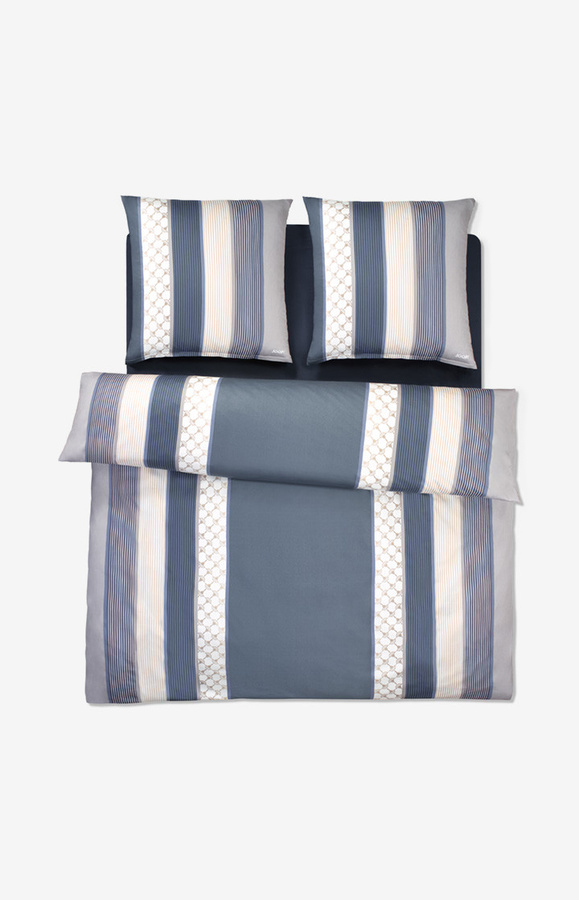 Joop Bettwäsche Cornflower Stripes aus Mako-Satin in Deep Coal Anthrazit Grau - Bild 2