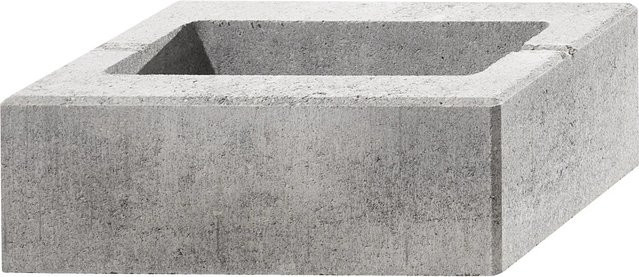 Kann Lindeza-Mauer Normalstein Grau-Alpin B/T/H: 40 x 20 x 15 cm - Bild 1