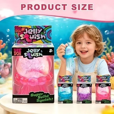 NeeDoh Quallen- & Würfel-Squish-Spielzeug, sensorisches Fidget-Spielzeug - Bild 3