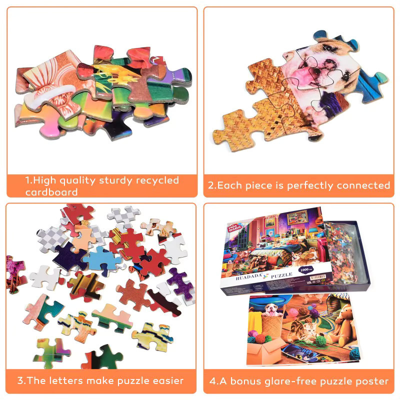 MaxRenard Hunde im Schlafzimmer, Puzzle, 1.000 Teile, ab 14 Jahren - Bild 3