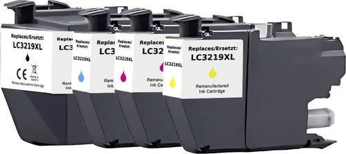 Renkforce Druckerpatronen Kombi-Pack kompatibel mit Brother LC-3219XLBK, LC-3219XLC, LC-3219XLM, LC-3219XLY in Schwarz, Cyan, Magenta und Gelb - Bild 1