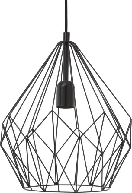 Eglo Pendelleuchte Vintage Schwarz Durchmesser: 31 cm - Bild 1