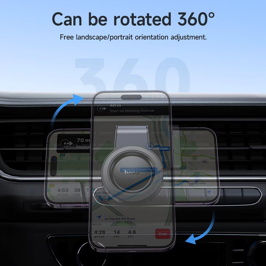 HOCO H59 Magnetische Universal Autohalterung für das Smartphone, Schwarz - Bild 5