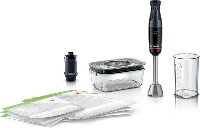 Bosch ErgoMaster Serie 4 Stabmixer-Set MSM4B6V2 mit 1000 W in Anthrazit und Schwarz - Bild 1