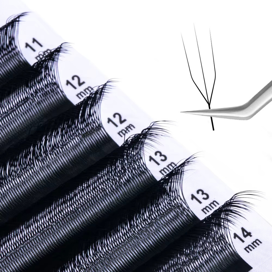 NATUHANA Wimpernverlängerung Volumenfächer, Natural Black, Unisex - Bild 5