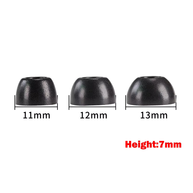 6 Stück Memory Foam Ohrstöpsel für Samsung Galaxy Buds Pro In-Ear Kopfhörer in Schwarz - Bild 4