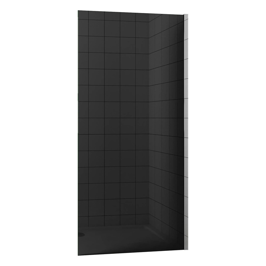 AICA Walk In Duschtrennwand mit Chromrahmen, getöntes NANO-Glas, Breite: 110 cm, Höhe: 200 cm - Bild 2