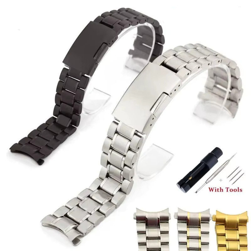 Aotelayer Uhrenarmband Edelstahl, Faltschließe, 18 20 22 24 mm - Bild 1