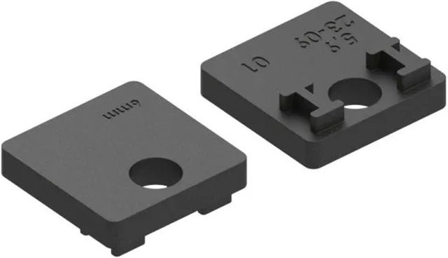 FeNau Gummieinlage für Glas in Schwarz, 6,0 mm, passend für Glasklemme Modell 36 - Bild 1