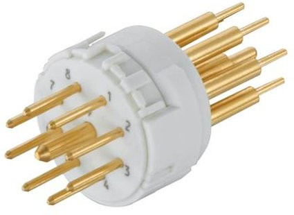 HARTING M23 Einsatz 09151092603 mit 9 Polen in Weiß aus Kunststoff - Bild 1