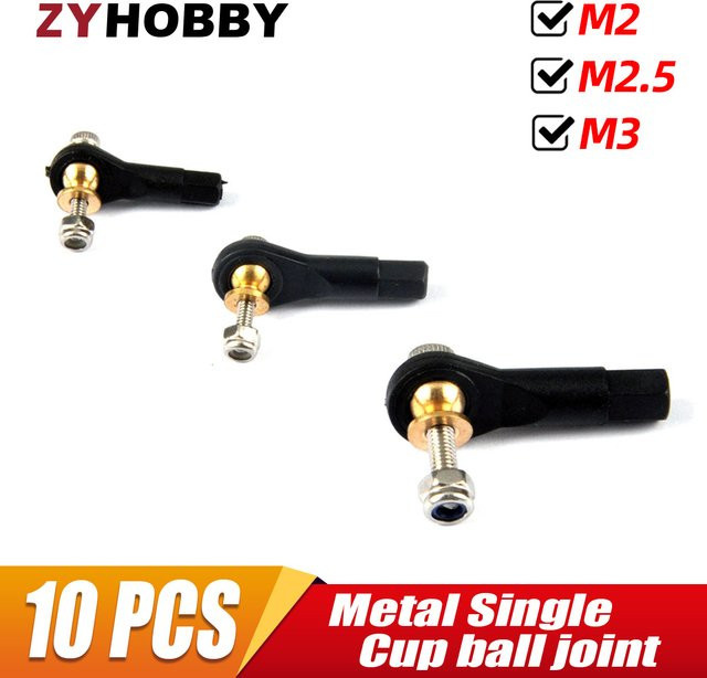 ZYHOBBY Metall Flugzeug Kugelgelenk, 10-teiliges Set, für RC Modell - Bild 1