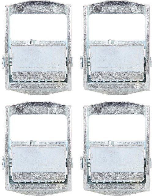 4 Stück CosyHome Zinklegierung Schnalle für Schwerlast Zurrgurte und Ladungsgurte, Farbe: Weiß, Breite: 20 mm - Bild 1