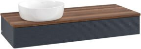 V&B Waschtischunterschrank Antao mit Frontstruktur und Beleuchtung, Farbe: Weiß, B/T/H: 120 x 50 x 19 cm - Bild 1