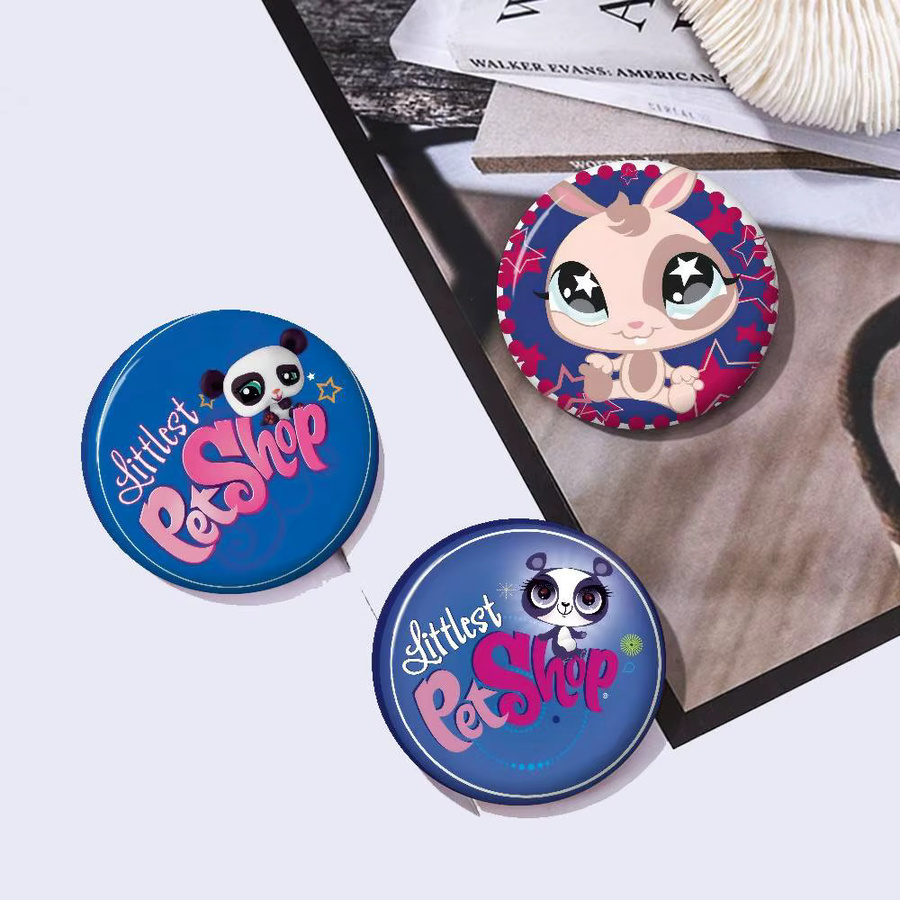 Brosche Weißblech, Bunt, Littlest Logo Pet Shop - Bild 3