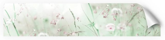 Myspotti Küchenrückwandfolie Wildblumen Selbstklebend, grün/mehrfarbig, B: 280 cm, H: 60 cm - Bild 1