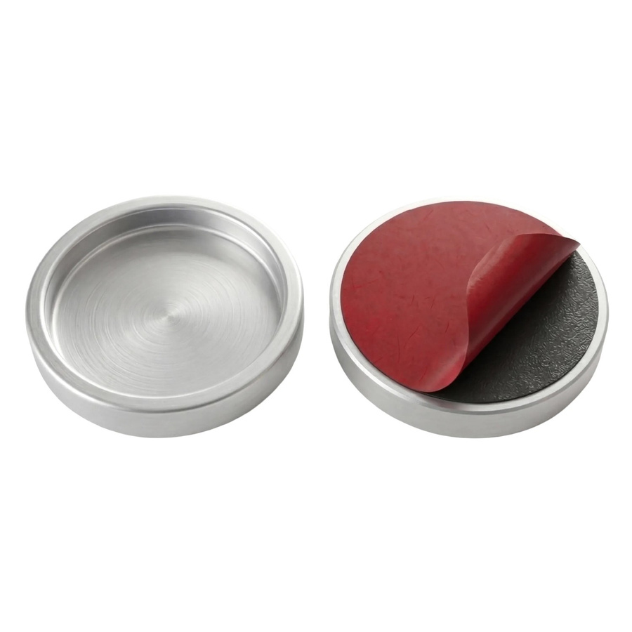 Doorlegro Klebegriffmuschel EasySlide65 in Silber gebürstet, Durchmesser: 6,5 cm - Bild 2