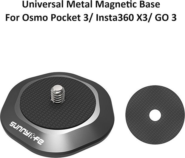 Magnetische Saugnapfhalterung in Schwarz für DJI OSMO Pocket 3/2, Insta360 X5/X4/GO Ultra und Osmo Action 5/6 Universal-Sportkamera-Zubehör - Bild 1