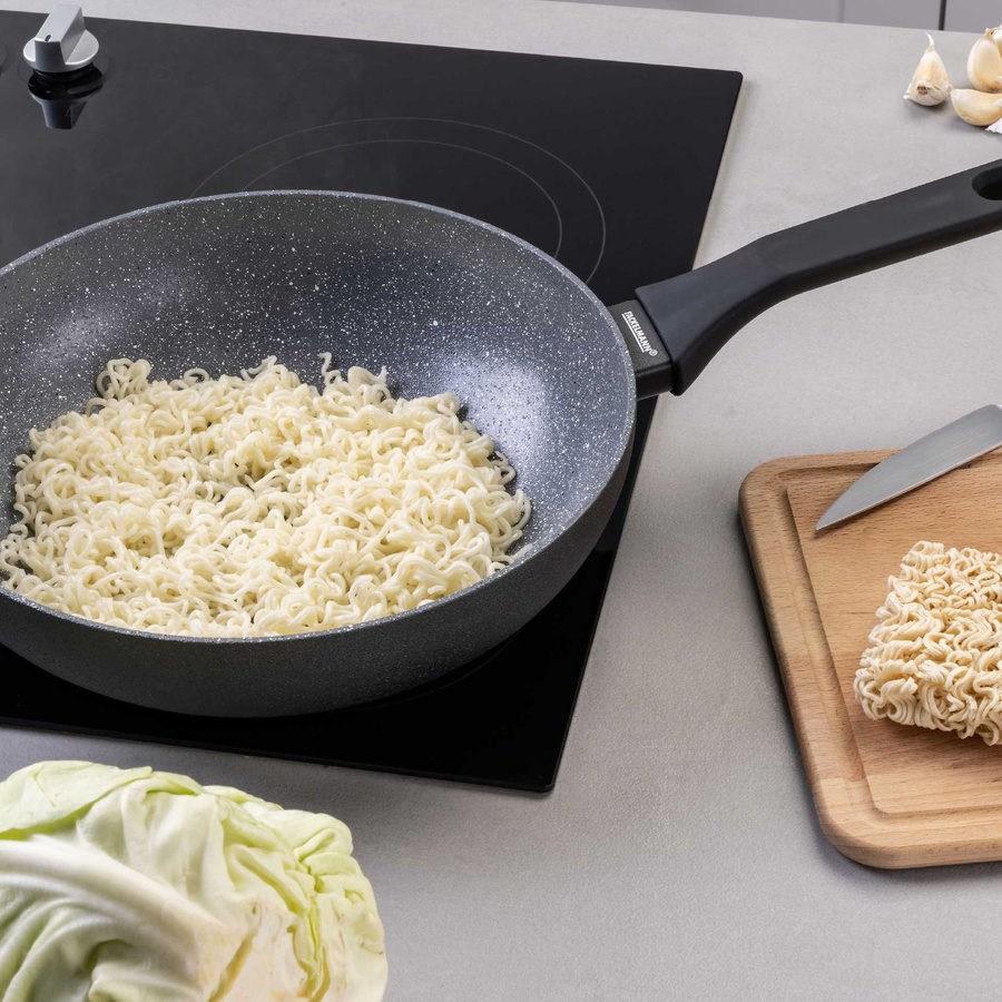 Fackelmann Wokpfanne Cosmo Black mit Keramik-Antihaftbeschichtung, Durchmesser: 28 cm - Bild 2