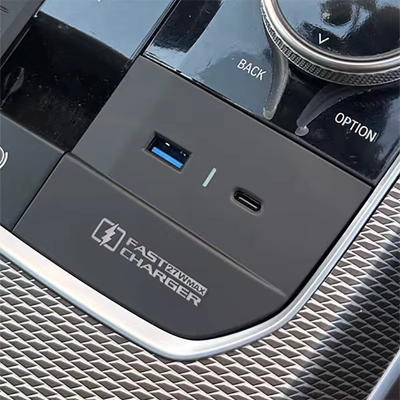 Carinway USB Typ-C Schnellladegerät für BMW G42 G20 G21 G22 G23 G26 G28 I3 I4 in Schwarz - Bild 3