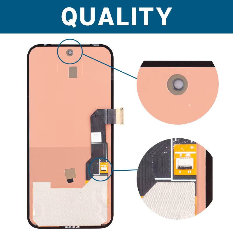 Ersatz LCD Display mit Touchscreen Digitizer Montage für Google Pixel 8A in Schwarz - Bild 2