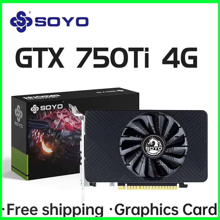 SOYO GTX 750Ti 4GB Grafikkarte GDDR5 128Bit PCI-E 3.0 GeForce GPU in Schwarz - Bild 2