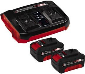 Einhell Power X-Change PXC-Starter-Kit mit 2x 4,0Ah Akkus und Twincharger Ladegerät in Schwarz-Rot - Bild 3