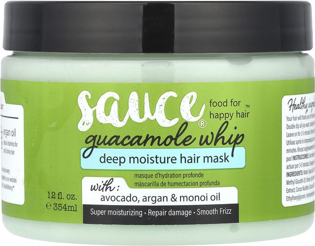Sauce Beauty Guacamole Whip Haarmaske, 354 ml, mit Avocado, Arganöl, Monoi-Öl - Bild 1