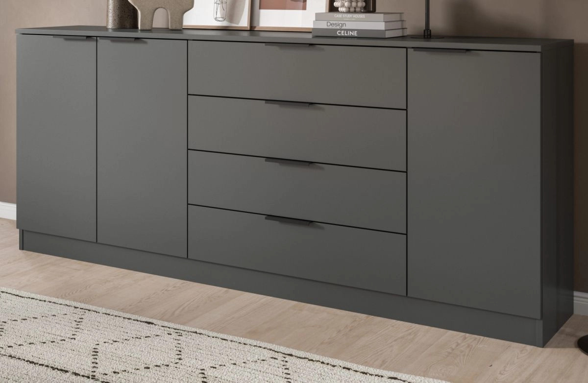 Sideboard Swan von Inn.Furn in Grau, Modernes Design, Breite: 185 cm, Höhe: 80 cm - Bild 1
