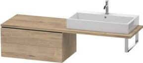 Duravit L-Cube Unterschrank in Ei-Marmor-Optik mit 2 Schubladen, Breite: 82 cm, Tiefe: 54,7 cm, Höhe: 40 cm - Bild 1