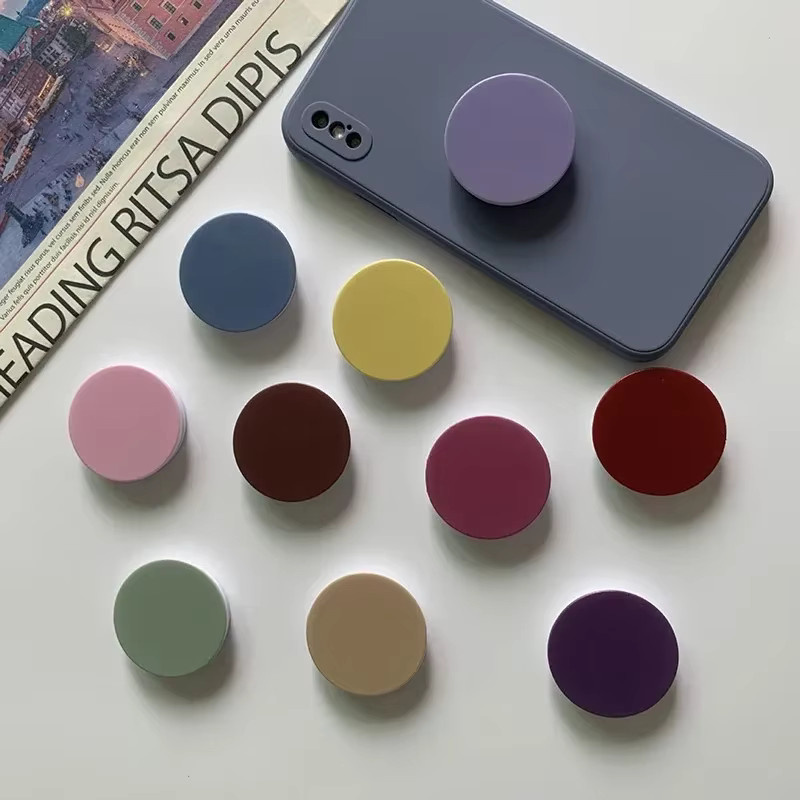 Tok Handyhalter runder Fingergriff faltbarer und erweiterbarer Telefonständer für iPhone, Huawei und Xiaomi in Grün und Multicolour - Bild 2