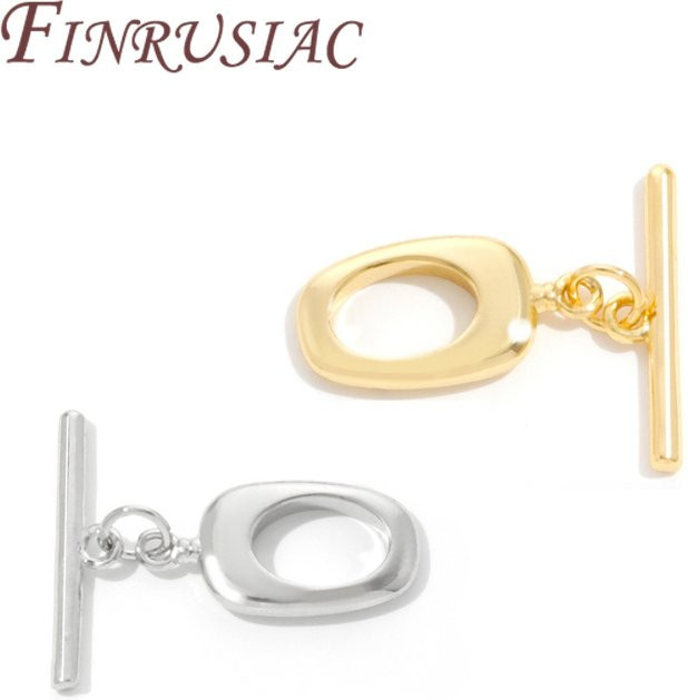 FINRUSIAC OT-Knebelverschluss, 18K vergoldet, Unisex - Bild 1