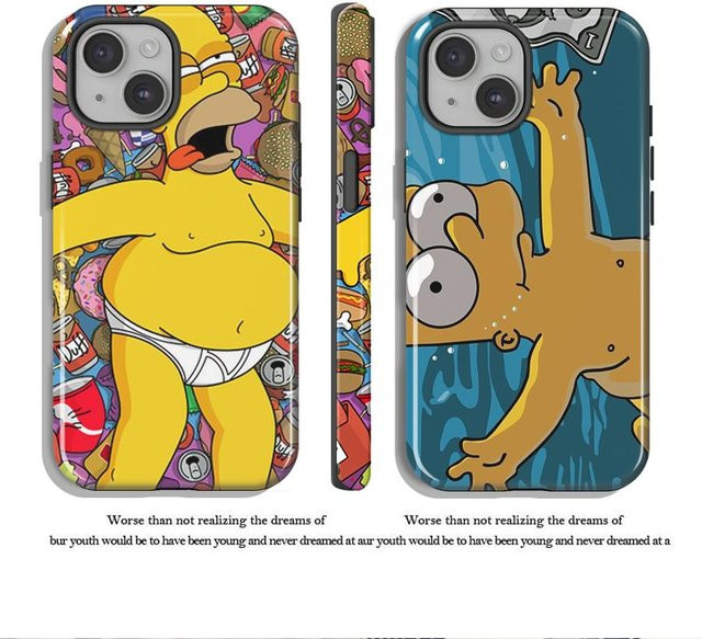 Weiche Schutzhülle für Apple iPhone Modelle in Multicolour von H-Homer S-SimpsonsS - Bild 1