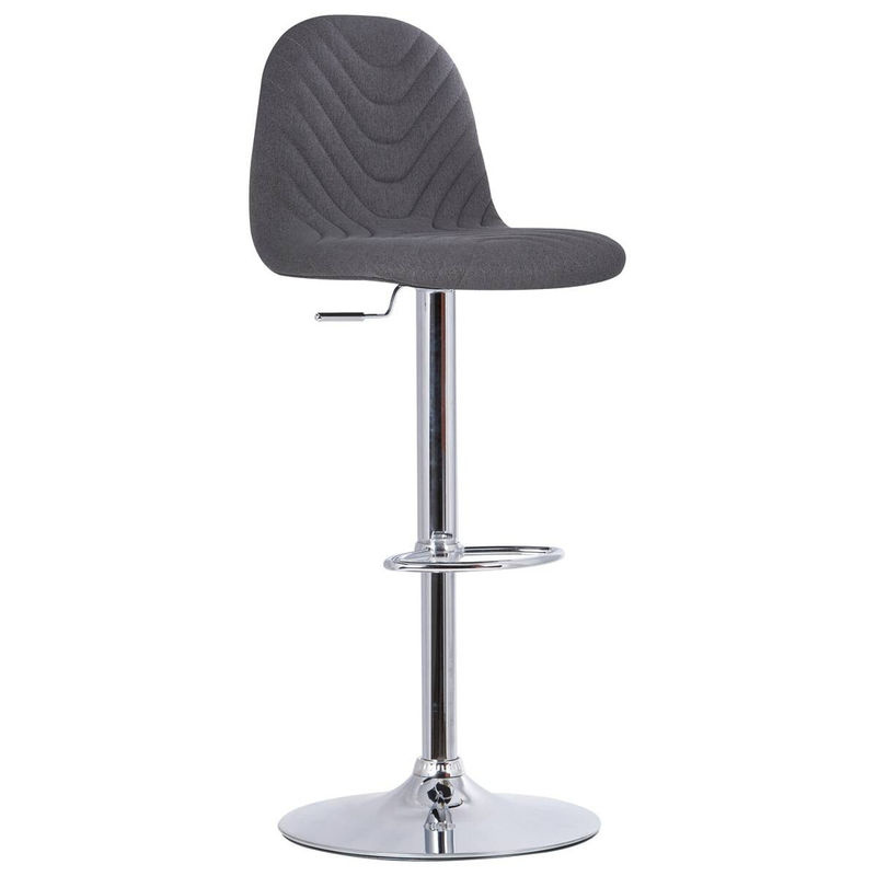 byLIVING Barhocker CASINO 2er-Set Anthrazit Webstoff mit Steppung, B/H/T: 41 x 110 x 52,5 cm - Bild 2