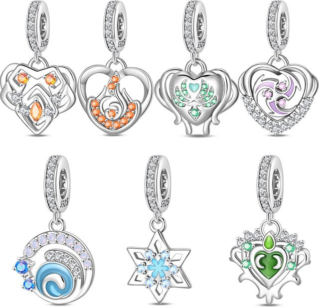 Qikaola Anhänger, Charms, 925 Silber, Zirkonia - Bild 1
