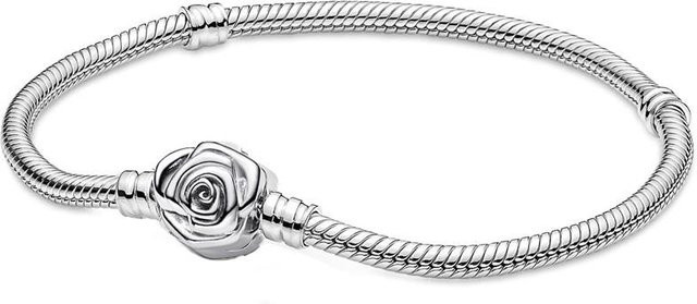 Original Moments Schlangenkettenarmband, 925 Silber, Weiß, Damen, 18cm - Bild 1