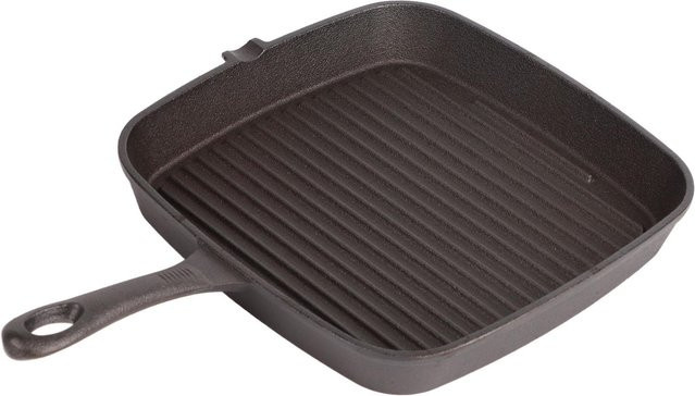 Aimo Grillpfanne aus Gusseisen mit Antihaft-Beschichtung in Schwarz, Durchmesser: 24 cm - Bild 1