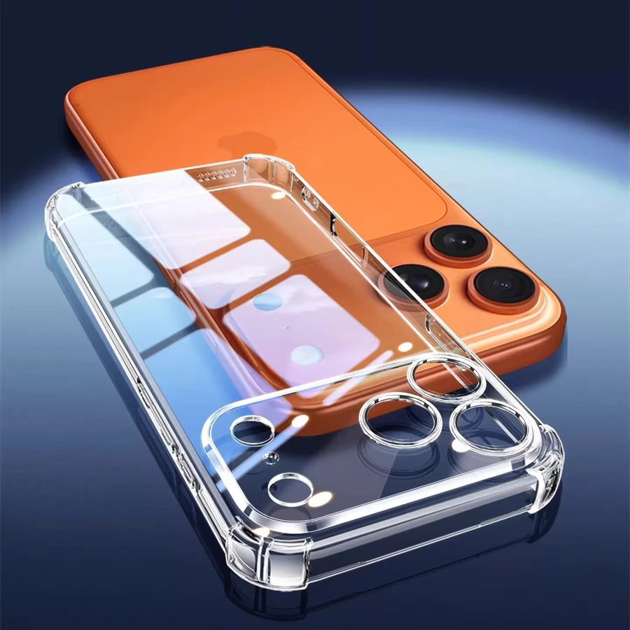 EUCAGR Airbag Schutzhülle aus transparentem TPU für iPhone 11 bis iPhone 17 Pro Max und andere Modelle - Bild 4