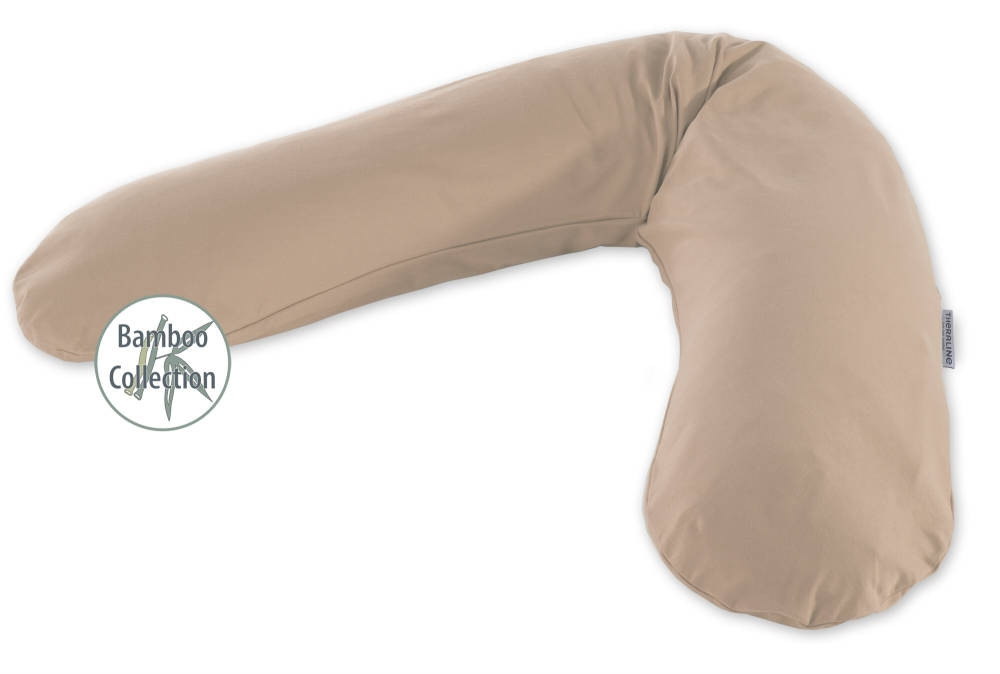 Theraline Stillkissen Bamboo Collection in Cappuccino, Farbe: Beige/Braun, Material: Bio-Baumwolle und Viskose - Bild 1