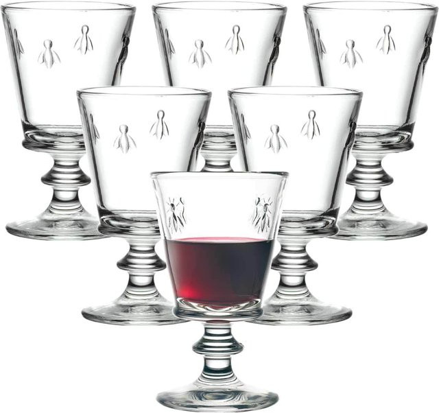 La Rochére Weingläser Biene Abeille transparent grün 6er Set mit 240 ml - Bild 1