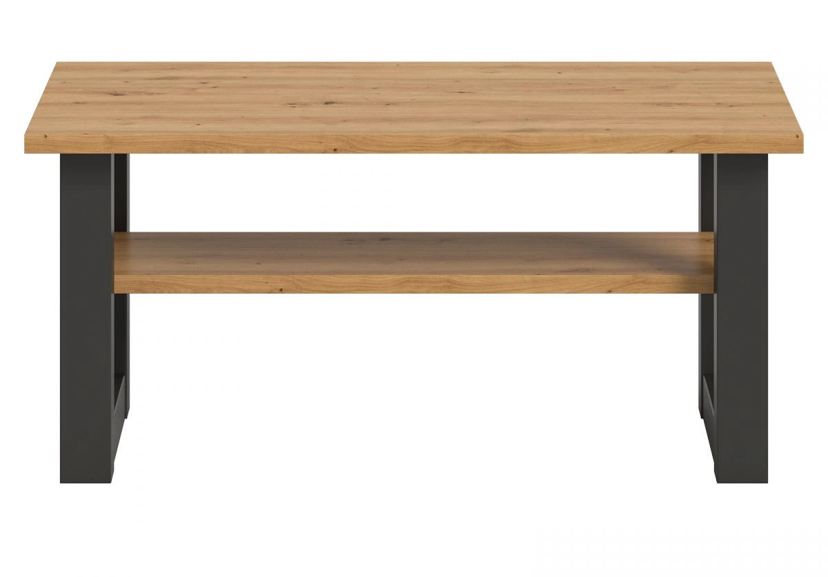 Inn.Furn Couchtisch Eldon in Eiche und Grau mit Ablage, B/T: 90 x 50 cm - Bild 5