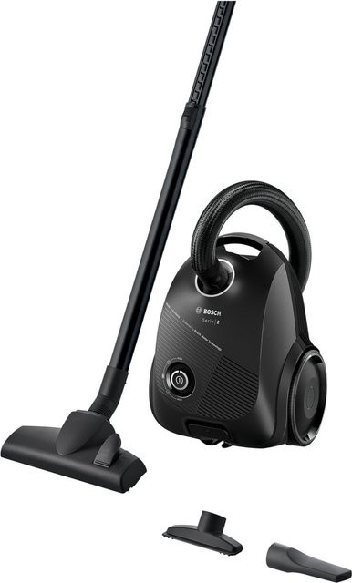 BOSCH Staubsauger mit Beutel 900W in Schwarz BGDS2BAL mit Textilschlauch - Bild 1