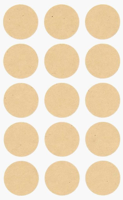 Rico Design Paper Poetry Sticker rund aus Kraftpapier - Bild 1