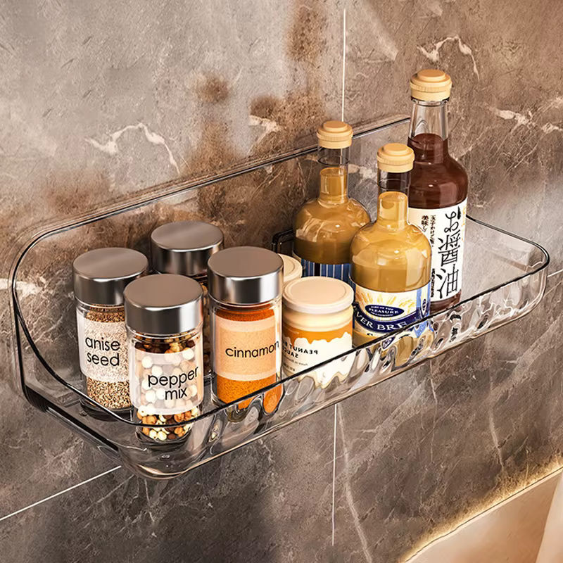 Meltset Wandregal aus Acryl Transparent für Badezimmer und Küche als Kosmetik-Organizer und Make-up Ablage - Bild 4