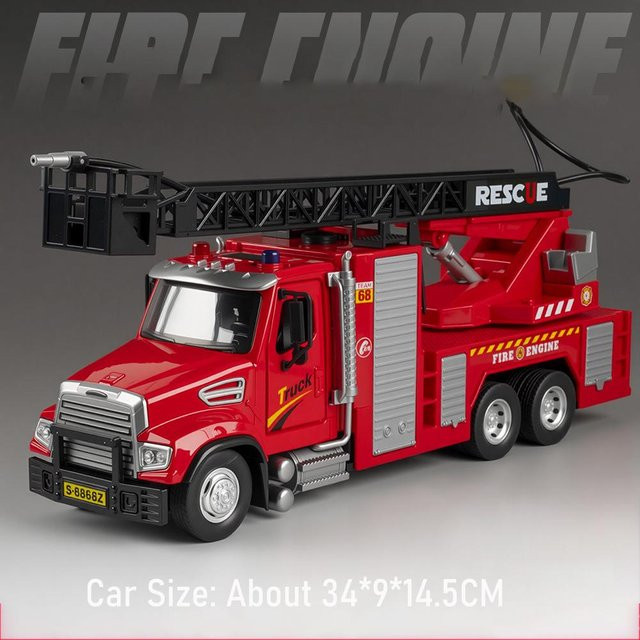 Linyi toy car Feuerwehrauto Wassertankwagen, 1:32, Modell Spielzeug, ab 14 Jahre - Bild 1