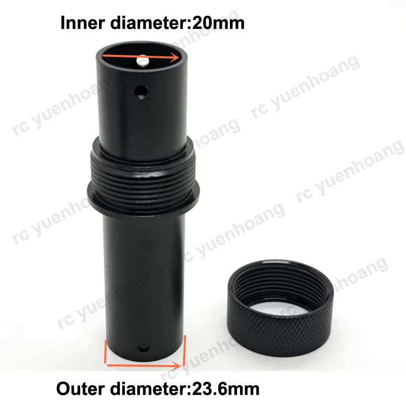 YUENHOANG Carbon Rohr Stecker Quick-Release Kit für RC Drone Rahmen, Aluminium Legierung, Schwarz, D20mm - Bild 3