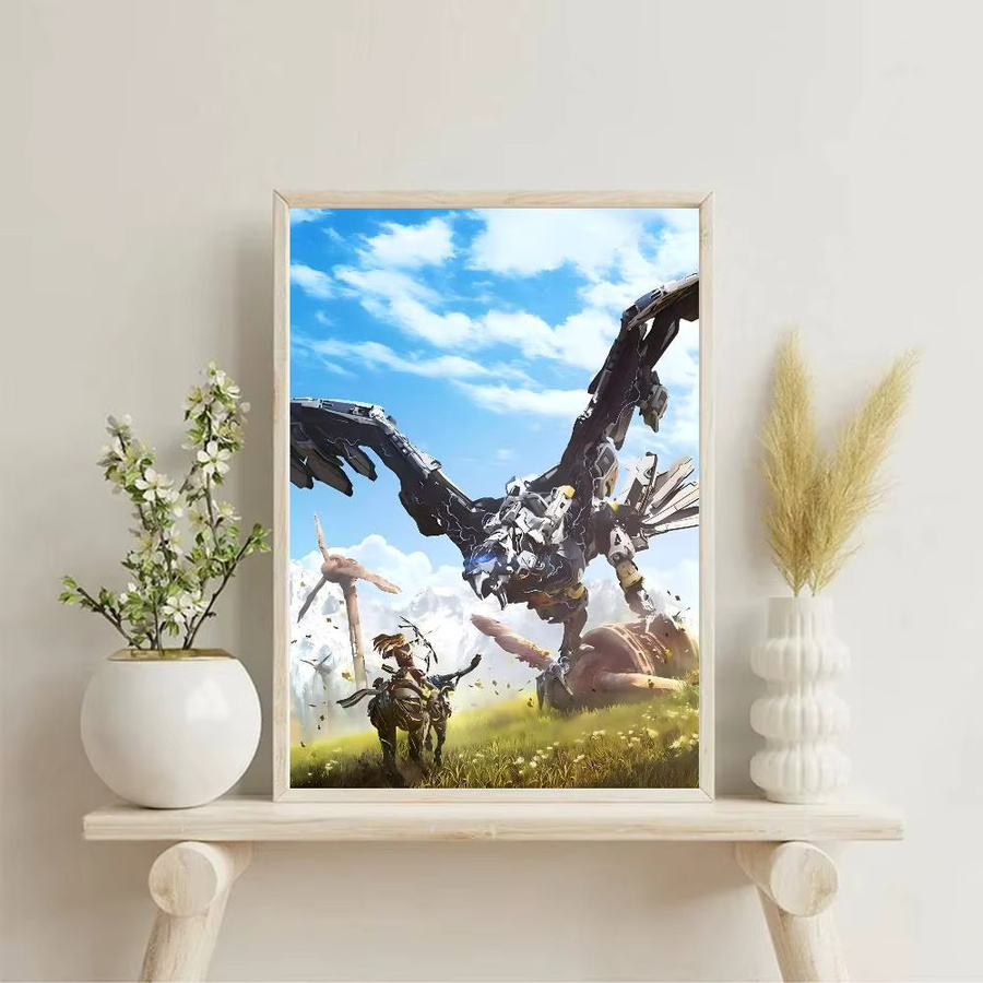 Selbstklebendes und wasserfestes Horizon Zero Dawn D-Dawn Spielplakat von Bilibili in Mehrfarbig, rechteckig - Bild 5
