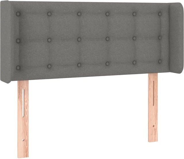 vidaXL LED Kopfteil Dunkelgrau mit USB-Anschluss und integrierter Beleuchtung, B/T/H: 83 x 16 x 78/88 cm - Bild 1