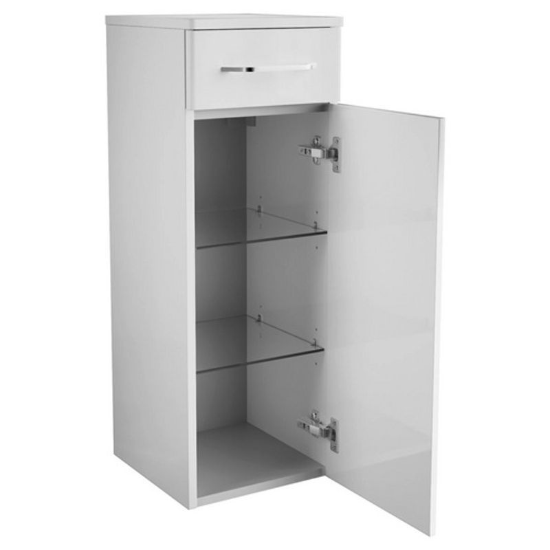 Fackelmann Bad-Hängeschrank Milano Weiß, B/T/H: 30,2 x 32,0 x 83,0 cm - Bild 2