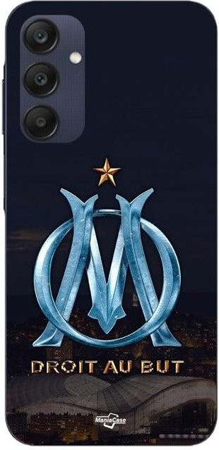 Samsung Galaxy A25 Maniacase Schutzhülle mit OM Logo in Blau und Gold - Bild 1